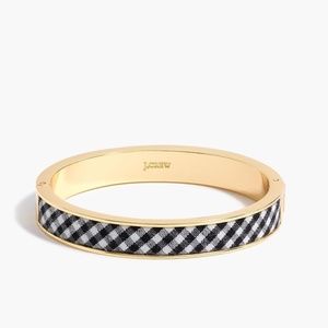 J. CREW Factory Navy Gingham Bangle